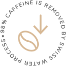 98% caffeine is removed by Swiss water process
