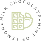 Milk chocolate, Hint of Lemon