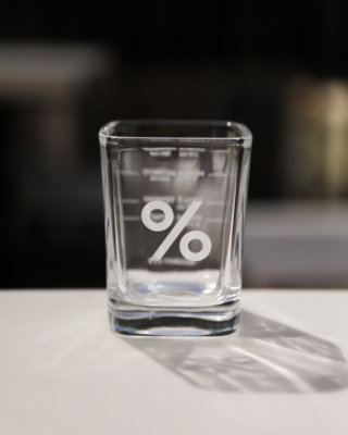%  Shot Glass 濃縮玻璃杯